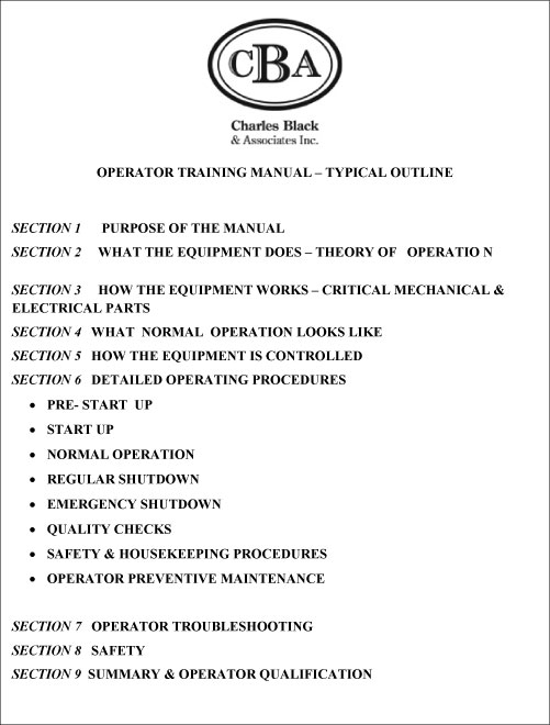 Sample Table of Contents - Charles Black & Associates Inc.